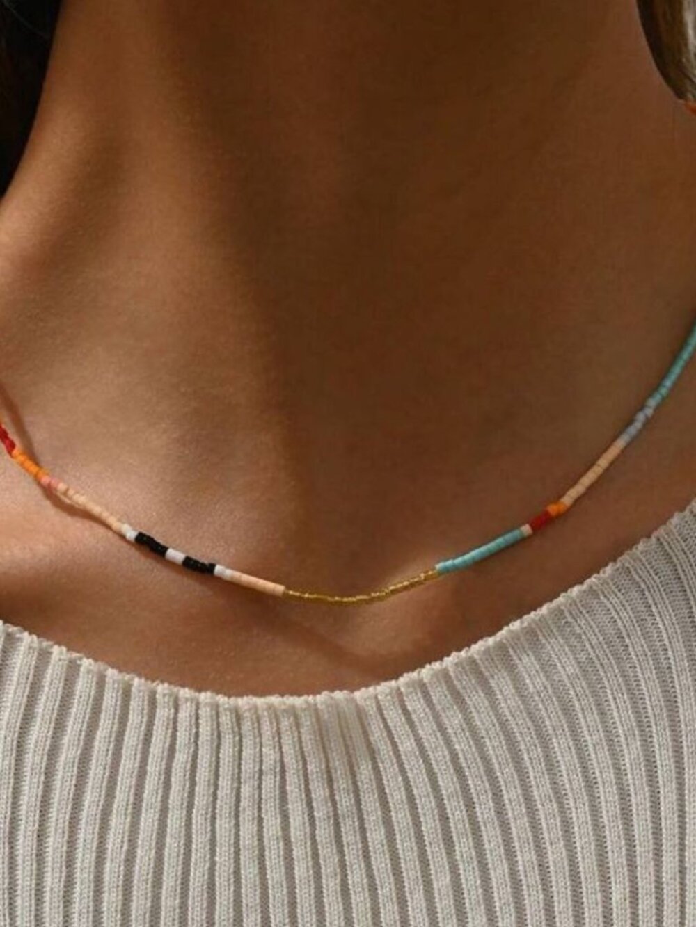 Multicolor Beaded Necklace2014